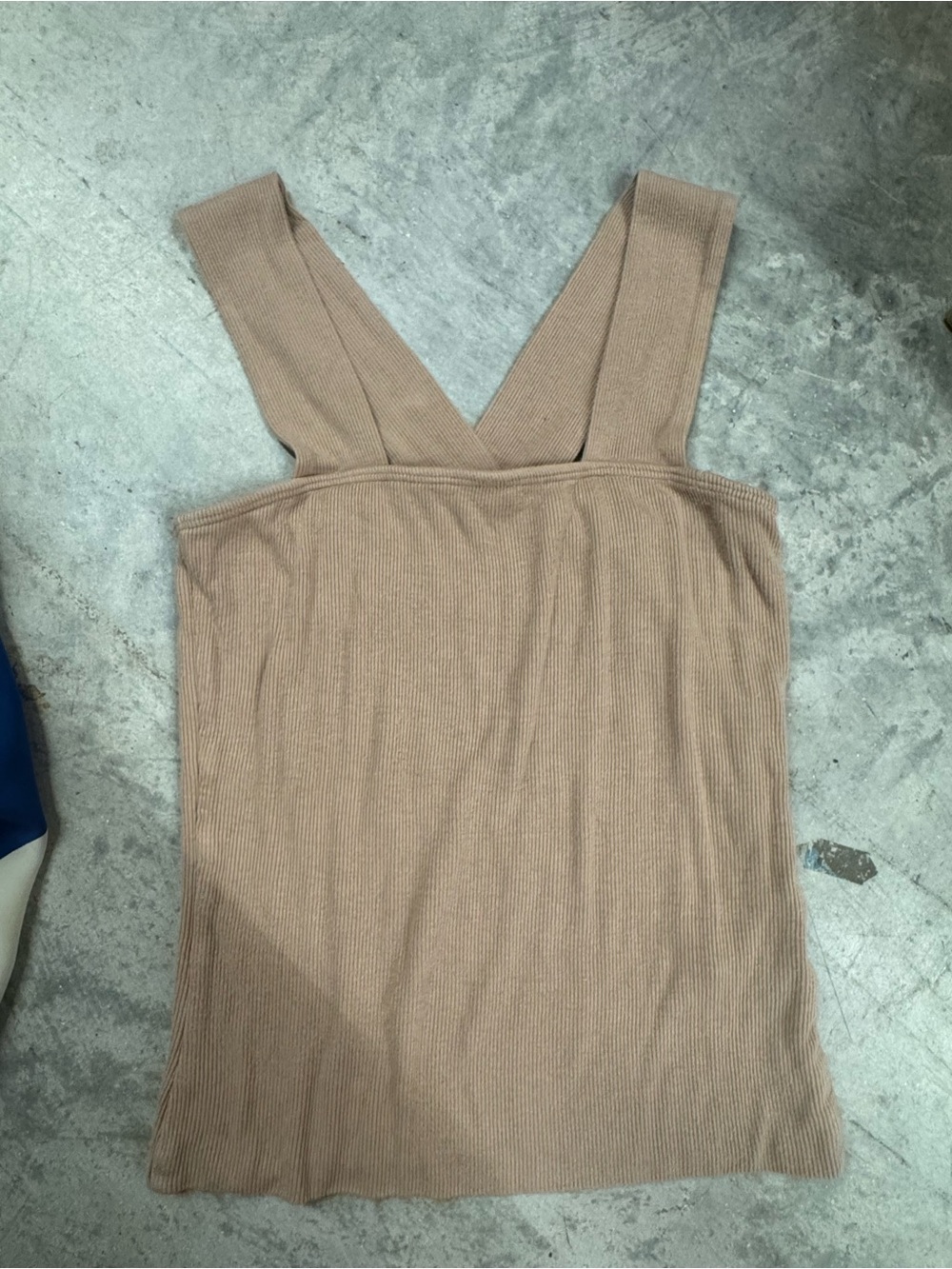 LNA Ribbed Tank Top in Taupe